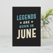 Legenda wordt geboren in juni - juni 2009 kaart (Staand voorkant)