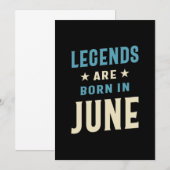 Legenda wordt geboren in juni - juni 2009 kaart (Voorkant / Achterkant)