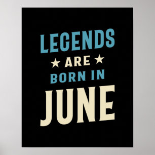 Legenda wordt geboren in juni - juni 2009 poster