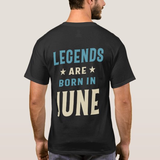 Legenda wordt geboren in juni - juni 2009 t-shirt (Achterkant)