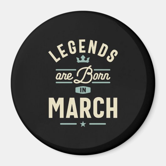 Legenda wordt geboren in maart - maart 2009 magneet (Voorkant)