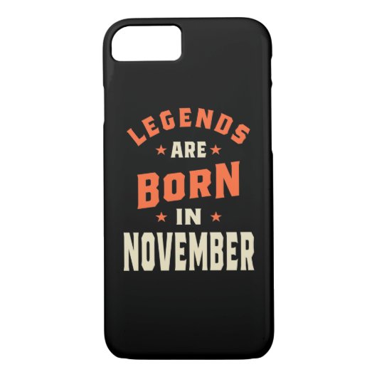 Legenda wordt geboren in november - november 2009 Case-Mate iPhone case (Achterkant)