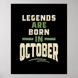 Legenda wordt geboren in oktober - oktober 2009 poster