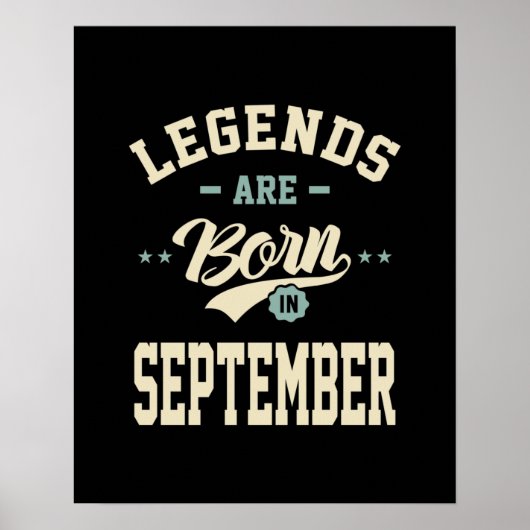 Legenda wordt geboren in september - september 200 poster (Voorkant)