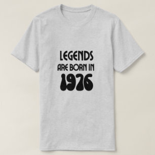 Legenda wordt in 1976 in de T-shirt van de Mannen 