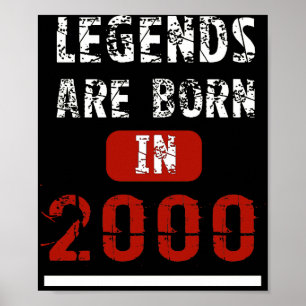 Legenda wordt in 2000 geboren in 18 jaar poster