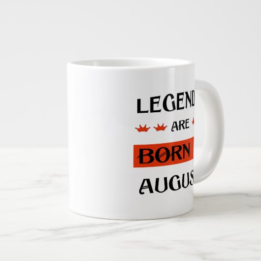 Legenda wordt in augustus geboren grote koffiekop (Voorkant rechts)