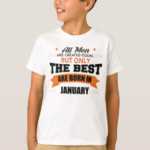 Legenda wordt in januari geboren t-shirt