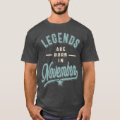 Legenda wordt in november geboren t-shirt (Voorkant)