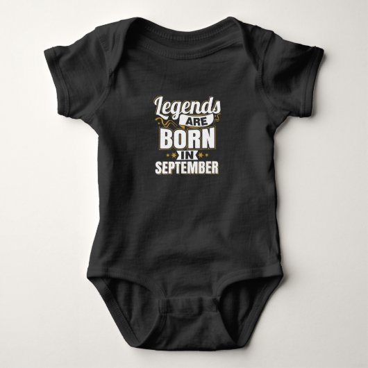 Legenda wordt in september geboren romper (Voorkant)