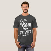Legenda wordt in september geboren t-shirt (Voorkant volledig)