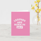Legenda zijn in juli geboren kaart (Gele Bloem)