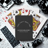 Legendaddy for Legendary Dads fun minimalist  Pokerkaarten