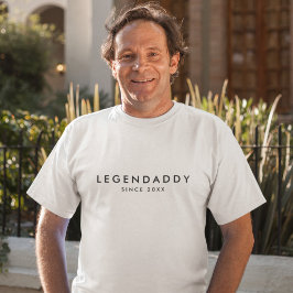 Legendaddy sinds Legendary Dads minimalist T-shirt
