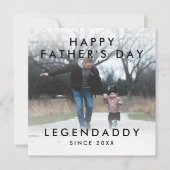 Legendaddy voor de minimalistische foto van Legend Kaart (Voorkant)