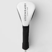 Legendaddy voor Legendary Dads eenvoudige minimali Golfheadcover (Voorkant)