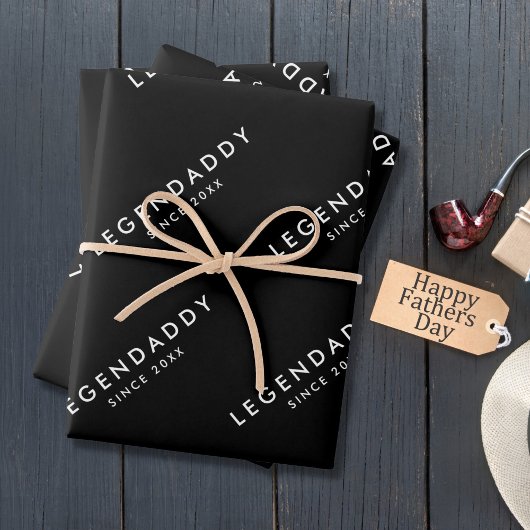 Legendaddy voor Legendary Dads eenvoudige minimali Inpakpapier Vel
