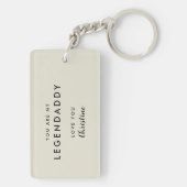 Legendaddy voor Legendary Dads eenvoudige minimali Sleutelhanger (achterkant)