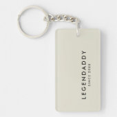 Legendaddy voor Legendary Dads eenvoudige minimali Sleutelhanger (Voorkant)