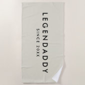 Legendaddy voor Legendary Dads eenvoudige minimali Strandlaken (Voorkant)