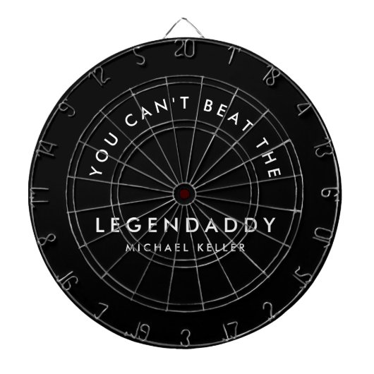 Legendaddy voor Legendary Dads fun minimalist Dartbord (Voorkant)