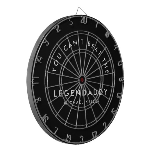 Legendaddy voor Legendary Dads fun minimalist Dartbord (Voorkant Links)