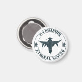 Legendair F-4 Phantom gevechtsvliegtuig Magneet (Voorkant / Achterkant)