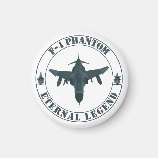 Legendair F-4 Phantom gevechtsvliegtuig Magneet (Voorkant)