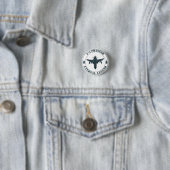 Legendair F-4 Phantom gevechtsvliegtuig Ronde Button 3,2 Cm (In situ)