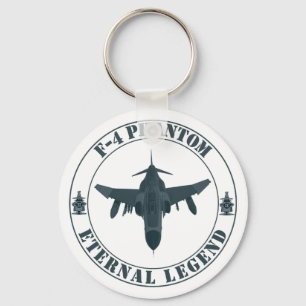 Legendair F-4 Phantom gevechtsvliegtuig Sleutelhanger