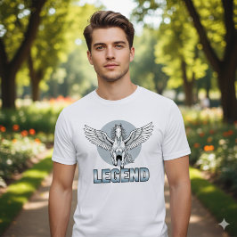 Legendair gevleugeld paard T-shirt – Kracht & Vrij