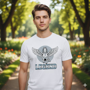 Legendair gevleugeld paard T-shirt – Kracht & Vrij