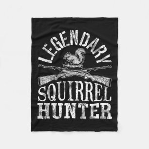 Legendair T-shirt voor eekhoornjager Jacht Grappig Fleece Deken