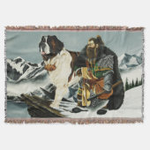 Legendaire Alpen Fantasy Saint Bernard Dwerg Deken (Voorkant)