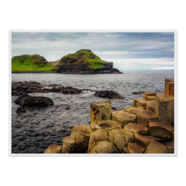 Legendaire foto van Giant's Causeway kust in Ierla Perfect Poster