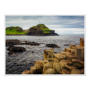 Legendaire foto van Giant's Causeway kust in Ierla Perfect Poster