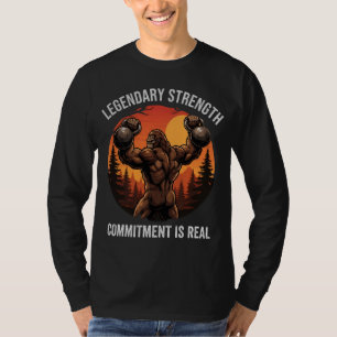 Legendaire Kracht Toewijding Is Echt Gymleven T-shirt