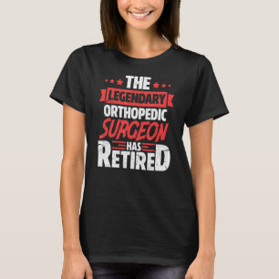 Legendaire orthopedische chirurg heeft een vermoei t-shirt