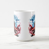 Legendaire Samurai & Blauwe Draak Mok | Japanse Oo (Center)