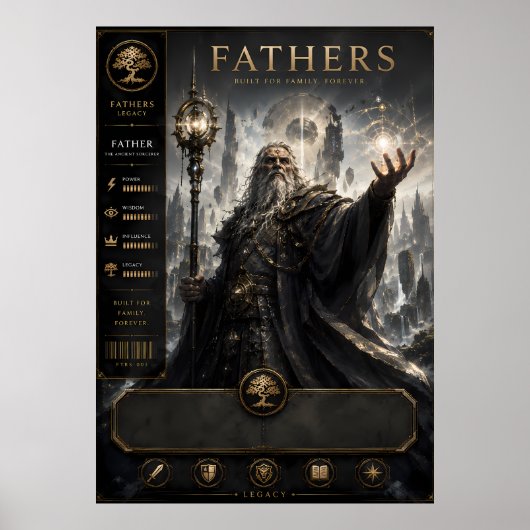 Legendaire Tovenaar Vader Poster (Voorkant)