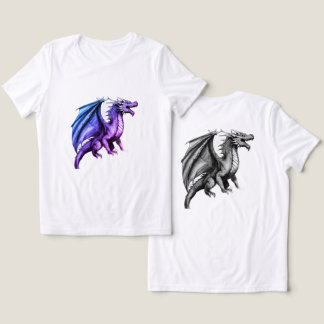 "Legendaire wezens: Ingewikkelde zwart-wit afbeeld Tri-Blend Shirt