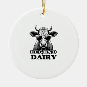 Legendaire Zuivel Grappige Boer Koe Boeren Grap Gr Keramisch Ornament