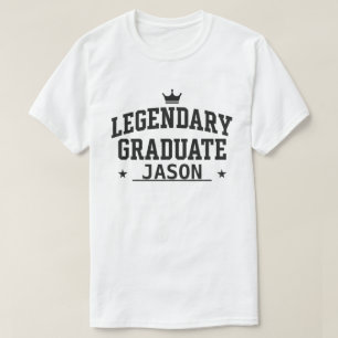 Legendarisch Afstuderen met jouw naam erop T-shirt