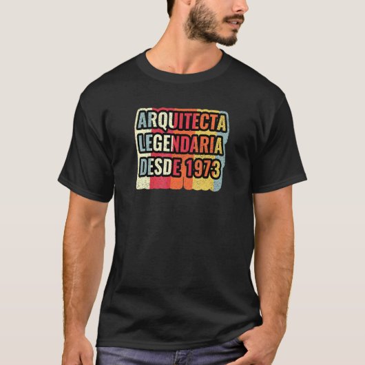 Legendarisch Architect Sinds 1973 Architect T-shirt (Voorkant)