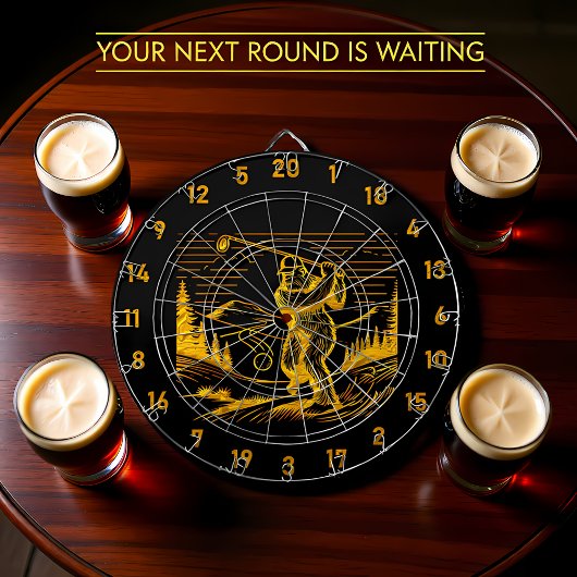 Legendarisch doel: de uitdaging van Bigfoot Dartbord