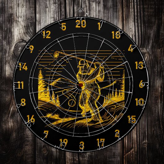 Legendarisch doel: de uitdaging van Bigfoot Dartbord