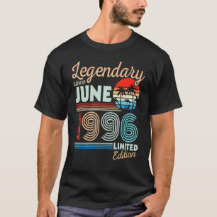 Legendarisch Juni 1996 Gelukkige Verjaardag 26 Jaa T-shirt