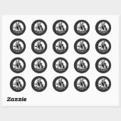 Legendarisch Motor T-Shirt Ronde Sticker (Vel)