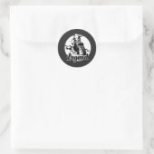 Legendarisch Motor T-Shirt Ronde Sticker (Tas)