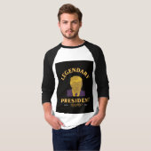 Legendarisch President 3/4 Sleeve Raglan T-shirt (Voorkant volledig)